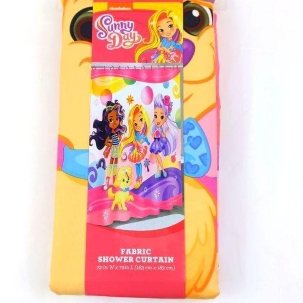 Sunny Day  fabric shower curtain 72" x 72" (NEW)